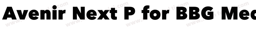 Avenir Next P for BBG Medium字体转换